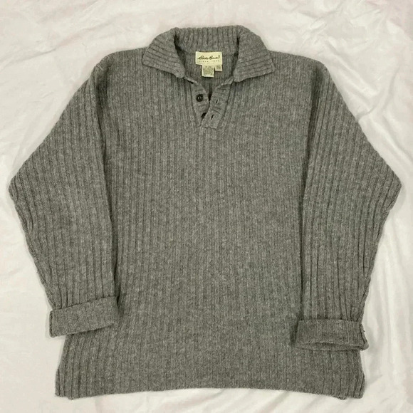 Eddie Bauer vintage pullover sweater 100% wool Men’s Sz Medium - Picture 1 of 8